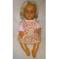 Vintage Pretty Drinking Wetting 1980's Doll First Love style 44cm with clothes well played with.