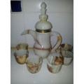 Antique solid Marble Turkish Kettle tea set. Ideal to use in the home.Size: Tall 220mm Kettle