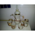 Antique solid Marble Turkish Kettle tea set. Ideal to use in the home.Size: Tall 220mm Kettle