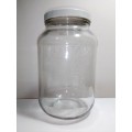 A Collectors Old Perseverative glass bottle with original white steel lid.