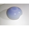 Rare & Scarce. Milk glass and Blue 1950 Murano art glass bowl . In good condition.