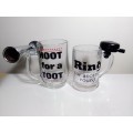 A pair of musical Beer Tankards to Sumin the Barman.