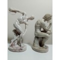 Impressive, Marble lite Resin Items. The philosophy Thinker and The Greek Discus Thrower figurines.