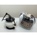 A True Shi Lankin Memento The Elephant sealed pack.The Art of Tea. Plus a Porcelain Kettle/Oil lamp.