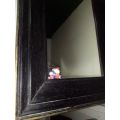 A 1930`s vintage a real Old solid Wooden Framed mirror in good condition for its AGE.