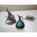 3 collectible Items from Australia Perth letter holder, Egypt ashtray, Torino Mosque.