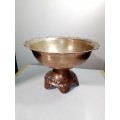 A Impressive Vintage heavy brass Bowl Centre piece made in` Korea` a elegant display for a home.