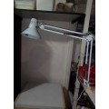 Extendable office/study swing arm lamp including clamp. Extends 800mm down to 400mm.