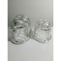2 x 1930`s vintage oval Jelly molds. No chips or Racks.