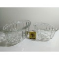 2 x 1930`s vintage oval Jelly molds. No chips or Racks.