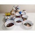 Job lot 13 collectible items ceramic figurines. Kingsway, Royal Deco, Yamashima, Hand painted Items.