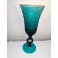 A Large Stunning light Turquoise blue wave  glass. A real beauty.