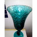 A Large Stunning light Turquoise blue wave  glass. A real beauty.