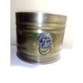 Vintage`Lustre Ware` Solid Brass Cape Town with solid copper Lion`s head handles Brass planter.