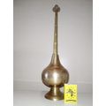 Large and Solid Brass Rose Water or Insence Burner. Size: 34.5cm. Tall.