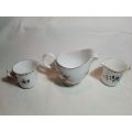 Three Old Vintage Milk Jug. Large one is `Queen Anne` 2 smaller one is `Shelly`