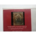 Kings and Queens of Great Britain limited edition stamp - Kin Hardicanute : Gold