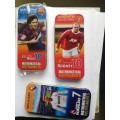 3 x Mathematical Instruments Soccer Collectable  sets: Rooney, Ronaldo and Messi