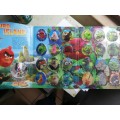 SPAR Angry Birds  complete set of 24 Lenticulars in Album