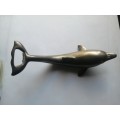 Heavy dolphin steel bottle opener - 2 Sides