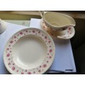 3 Piece Old English Johnson Bros England - Big Plate and Sauce set