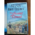 Mandy Rice Davies - The Scarlet Thread (Novel of Love, war and intrigue) Hardcover with Jacket