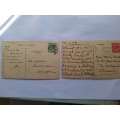 Vintage post cards one dated back to 1929