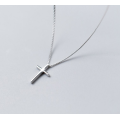 The Plain S925 Silver Cross Necklace