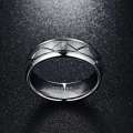 The Carbon Wire Tungsten Carbide Mens Ring