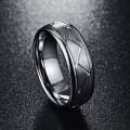 The Carbon Wire Tungsten Carbide Mens Ring