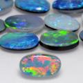 Natural Mined Oval Australian Opal doublet  6 - 6.5 x 4 - 4.5 mm & 0.30cts
