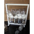 Portable Light Weight Storage Units with 16 Rotating Bottles and Limitless Uses!