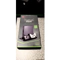 Xbox One X 1TB, Vertical Stand with fan, USB and Charging Dock, Sparkfox dual charger and battery