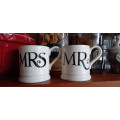 Emma Bridgewater  Mr and Mrs mugs: For the soon-to-be-weds, newly-weds or  well-and-truly-wedded