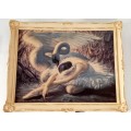 Popular Vintage `The Dying Swan` print by Tretchikoff (framed)