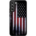 Tnarru Compatible with Samsung Galaxy S22+ 5G Case American Flag Pattern Hard PC Back