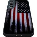 Tnarru Compatible with Samsung Galaxy S22+ 5G Case American Flag Pattern Hard PC Back