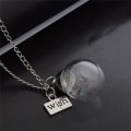JEWELRY MAGICAL MAKE A WISH GLASS PENDANT WITH DANDELION SEEDS - SALE TWO WEEKS ONLY!!!