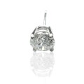9K White Gold Stud Earrings With 0.62 Ct Lab Grown Diamonds