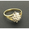 Beautiful Diamond Cluster Ladies Ring