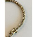 9kt Yellow Gold Ladies Diamond Tennis Bracelet 1.12 cts