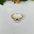 Yellow Gold and Diamond Ring #1066
