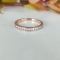 Rose Gold and Diamond Eternity Ring #1069