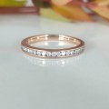 Rose Gold and Diamond Eternity Ring #1069