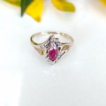 Yellow Gold Ruby Ring #1085