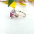 Yellow Gold Ruby Ring #1085