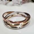 Gold Tri Colour Ring #1117