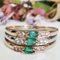 Don`t miss Out. Gold & Emerald Ring #1123