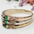 Don`t miss Out. Gold & Emerald Ring #1123