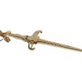 ## 14kt Yellow Gold Sword Necklace #1150